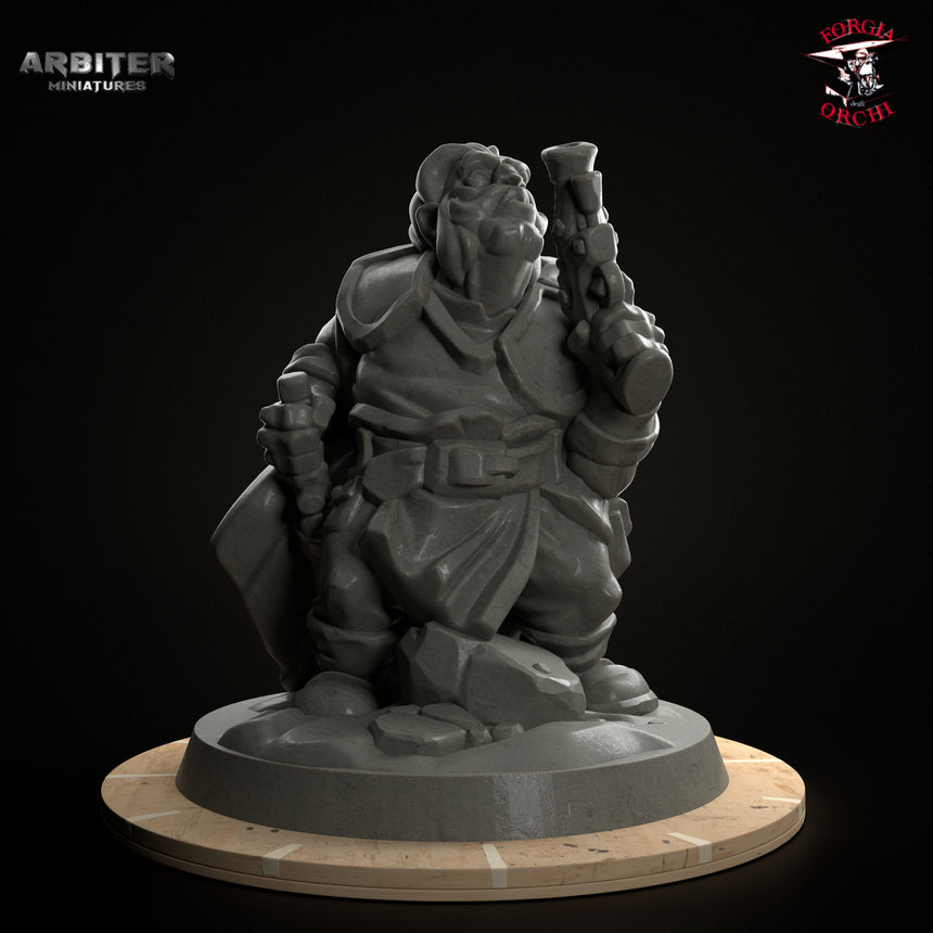 Male Artificer Dwarf (Gun and Sword)
