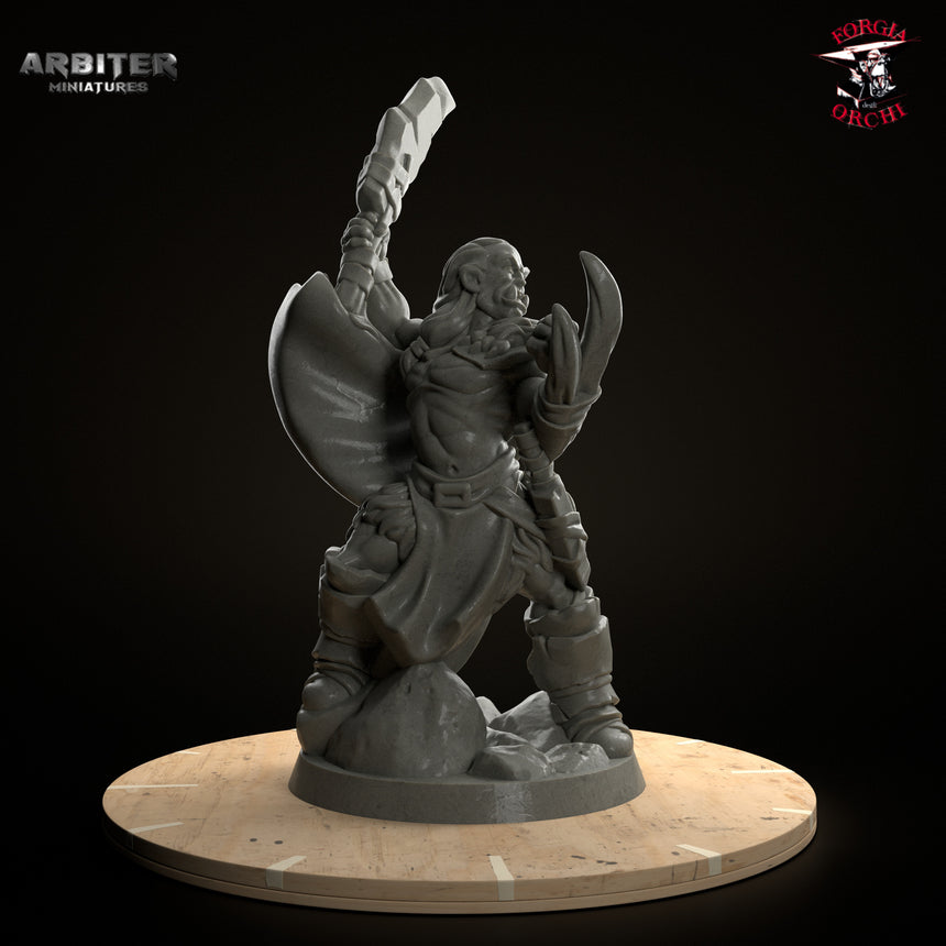 Male Half Orc Barbarian