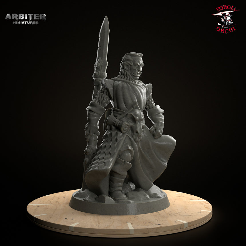 Male Half Orc Warrior (Twin Blade)