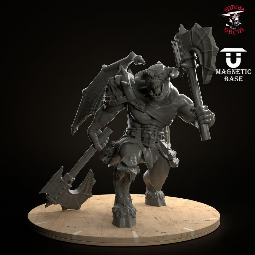 Demon with axes