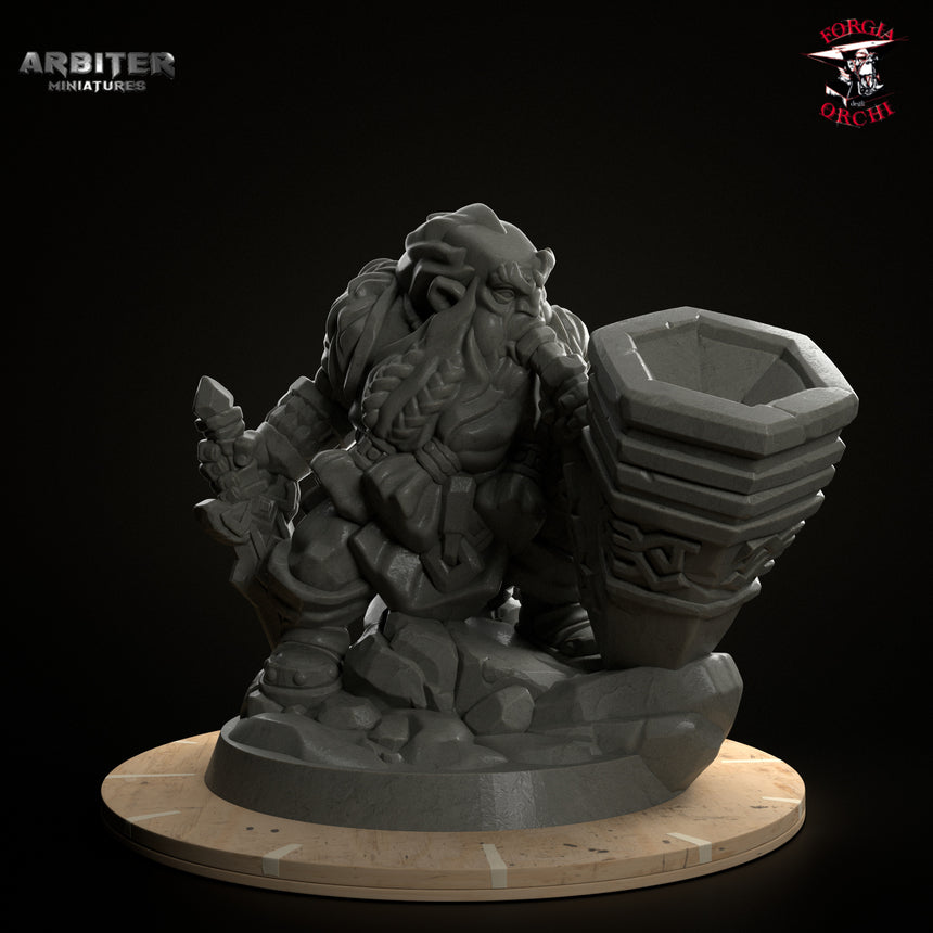 Male Bard Dwarf (Horn and sword)